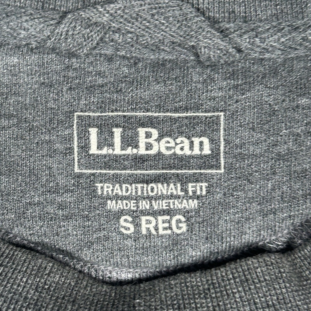 L.L. Bean Pullover‎ Sweater Men's Size Small Reg Grey Traditional Fit V Notch - Picture 2 of 11